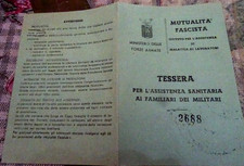 TESSERA FASCISTA ASS. MAL