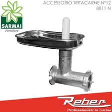 REBER 8811 N ACCESSORIO OPTIONAL TRITACARNE N°12 CON PIATTO INOX PER MOTORE 500W