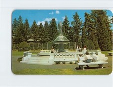 Cartolina Fontana Manitou Park Spokane Washington USA