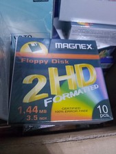10 Floppy Disk Magnex 2HD MS-DOS Dischetti Nuovi sigillati 3,5 amiga commodore