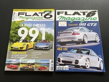 FLAT 6 Lot de 2 Magazines Porsche 2001 / 2021 911 GT2 997 GT3 Cup 993 944 996