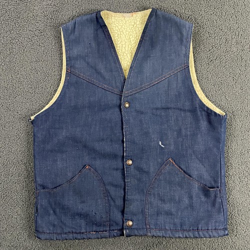 Gilet denim foderato sherpa