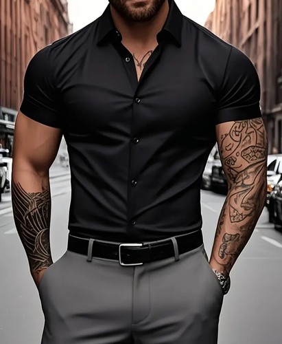 Camicia maniche corte - camicia, a