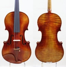 Violino professionale 4/4 fatto a mano - legno fiammato europeo, suono antico, potente