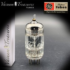 12AU7A / ECC82 GE 💎 AMPLITREX Tested Tube Gray Plates Halo Getter Made in USA