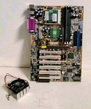 Asus CUSL2 Motherboard Socket 370 + Intel Pentium III + RAM DOS Retrogaming✅