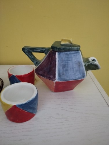 Teiera fatto mano - fatto, con