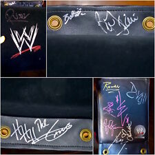 anello wwe wrestling ORIGINALE indossato usato fibbia girevole firmato da 11 superstar