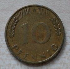 10 Pfennig 1949 D moneta corso