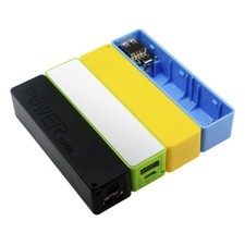 Caricabatteria Power Bank Batteria USB 18650 Custodia Esterna Confezione Blu/Verde/Giallo