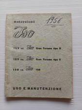 ISO 125 GT D - 125 GT E - 150 1956 manuale uso manutenzione libretto originale