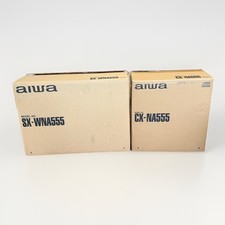AIWA CX-NA555 3 CD Changer doppia cassetta AM/FM stereo e altoparlanti NUOVO! RARO!