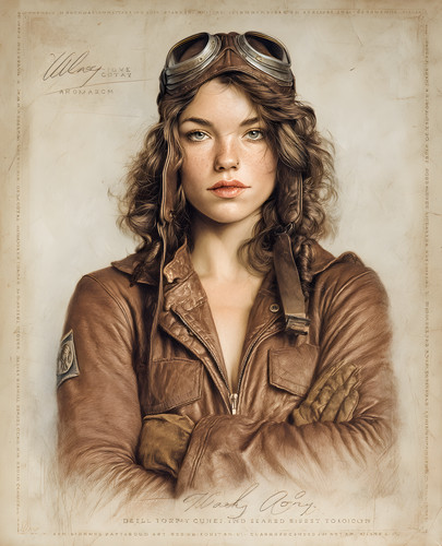 Serious aviatore dai capelli - aviatore,
