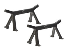 Coppia di alari in ghisa per