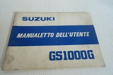 Suzuki GS 1000 G manuale uso manutenzione 1980