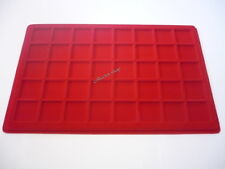 SAFE VASSOI IN FLOCCATO COLORE ROSSO  A SUA SCELTA PER MONETE