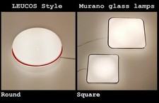LEUCOS Style -  Murano Glass Lamps