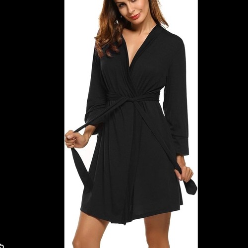 Accappatoio donna nero