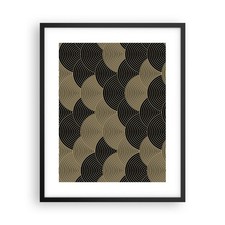 Poster 40x50cm Nero e oro