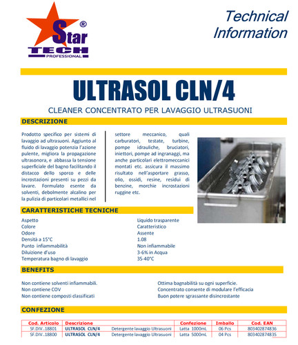 Liquido ultrasuoni 1l - ultrasuoni, da