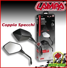 Coppia Specchi specchietti retrovisori per moto Honda Hornet NERO omologati