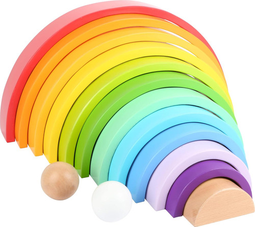 Mattoncini legno arcobaleno - in,