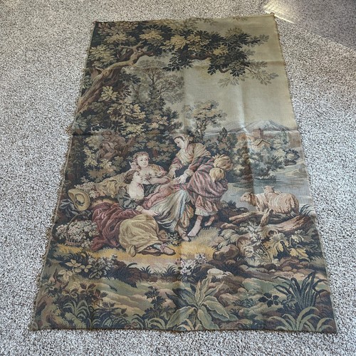 Vtg woven wall french tapestry - wall,