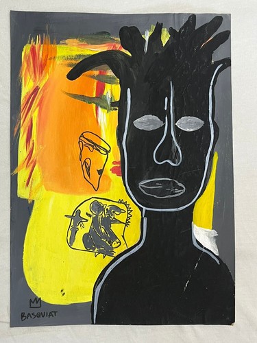 Basquiat disegno quadro su - basquiat,