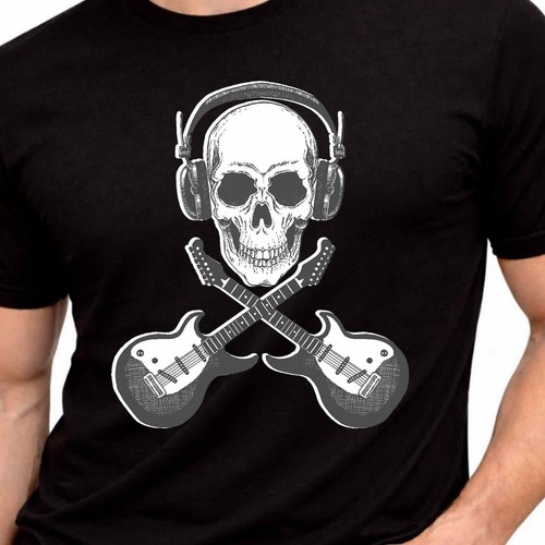 Skull headphones chitarra - skull,