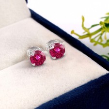 Zaffiro Rosa Rotondo 6x6 MM