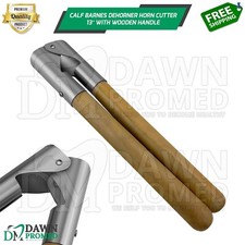 Barnes Dehorner Tagliacorno di Vitello 13" con Manico in Legno Attrezzo Agricoltura Veterinaria