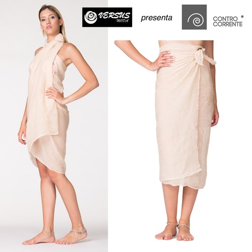 Pareo donna 100 cotone mare - pareo,