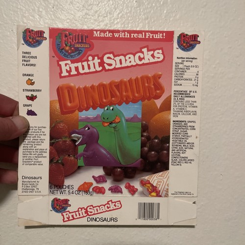 Scatola snack frutta dinosauri