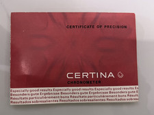 Certina Vintage Watch Paper