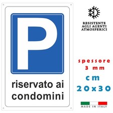 Cartello PARCHEGGIO RISERVATO