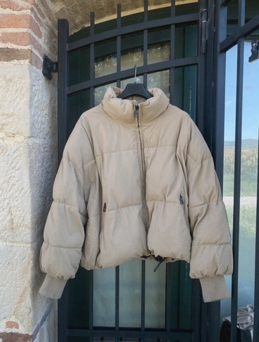 Piumino oversize beige - ,