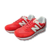 Scarpe da ginnastica per uomo estive New Balance 574 rosse taglia 42