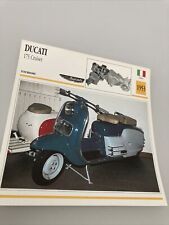 Ducati scooter 175 cruiser 1953 carte moto de collection Atlas Italie