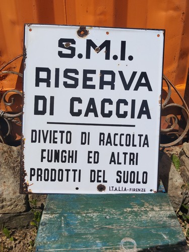 Insegna smaltata vintage - insegna,