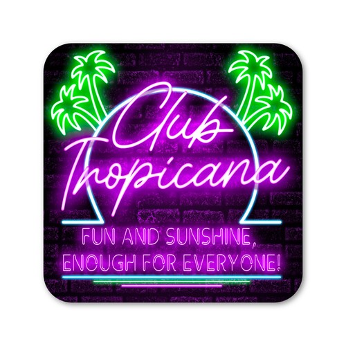 Club tropicana neon stile - club,