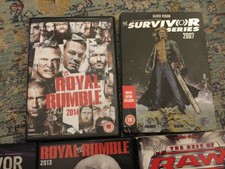 Job Lot 10 Wrestling DVDs .Pre Loved Clean Playable Various Titles.