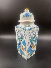 Vaso soprammobile Giapponese Uccelli dal Paradiso st Kutani fiori oro