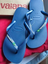 infradito havaianas Logo Blu