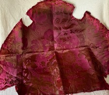 Antica sedia damascata seta
