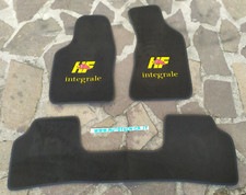 TAPPETI RICAMO HF INTEGRALE LANCIA DELTA EVOLUZIONE TAPPETINI NERI BORDO NERO