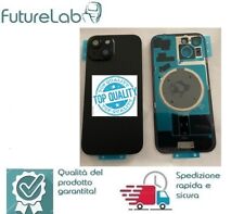 VETRO SCOCCA POSTERIORE BACK COVER CON METAL PLATE+MAGNETE IPHONE 15 BLACK
