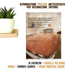 Shell distributore benzina coupé no Agip esso cartonato pubblicitario anni2000 