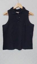 Polo senza maniche da donna Rifle in cotone taglia XL colore nero tinta unita