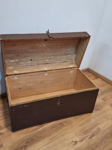 Baule cassapanca antica con - cassapanca,