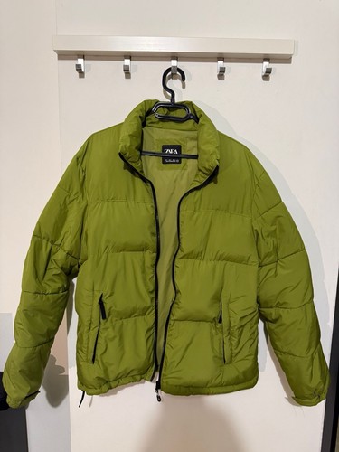 Zara piumino unisex verde - zara,